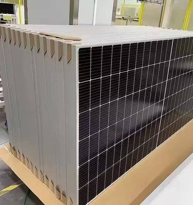 Panels palletised and prepared for site delivery